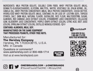 ONE Protein Bar - Blueberry Cobbler / 1 Bar - expires 10/2026