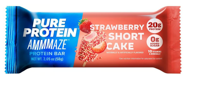 Pure Protein Ammmaze Strawberry Shortcake Protein Bar (2.05 oz) - expires Nov 21 2026