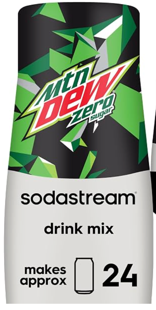 SodaStream - Mountain Dew Zero Sugar Drink Mix | For Sparkling Water Makers