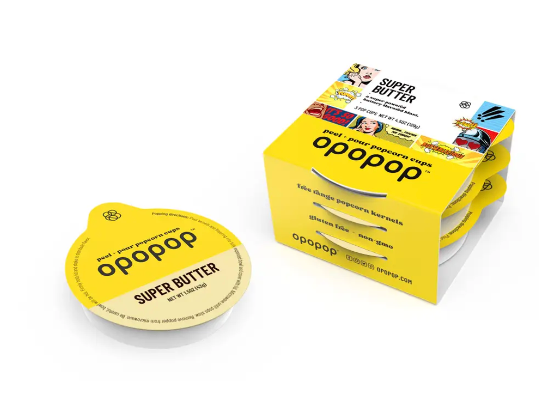 Eighteen Seventy Opopop Super Butter Pop Cups Popcorn Kernels - expires 05/11/2027