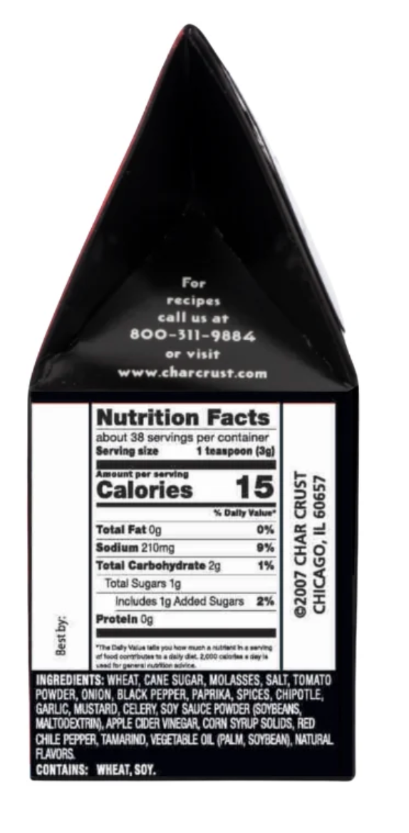All American Barbecue Seasoning by Char Crust (4 oz) - Sep 2028