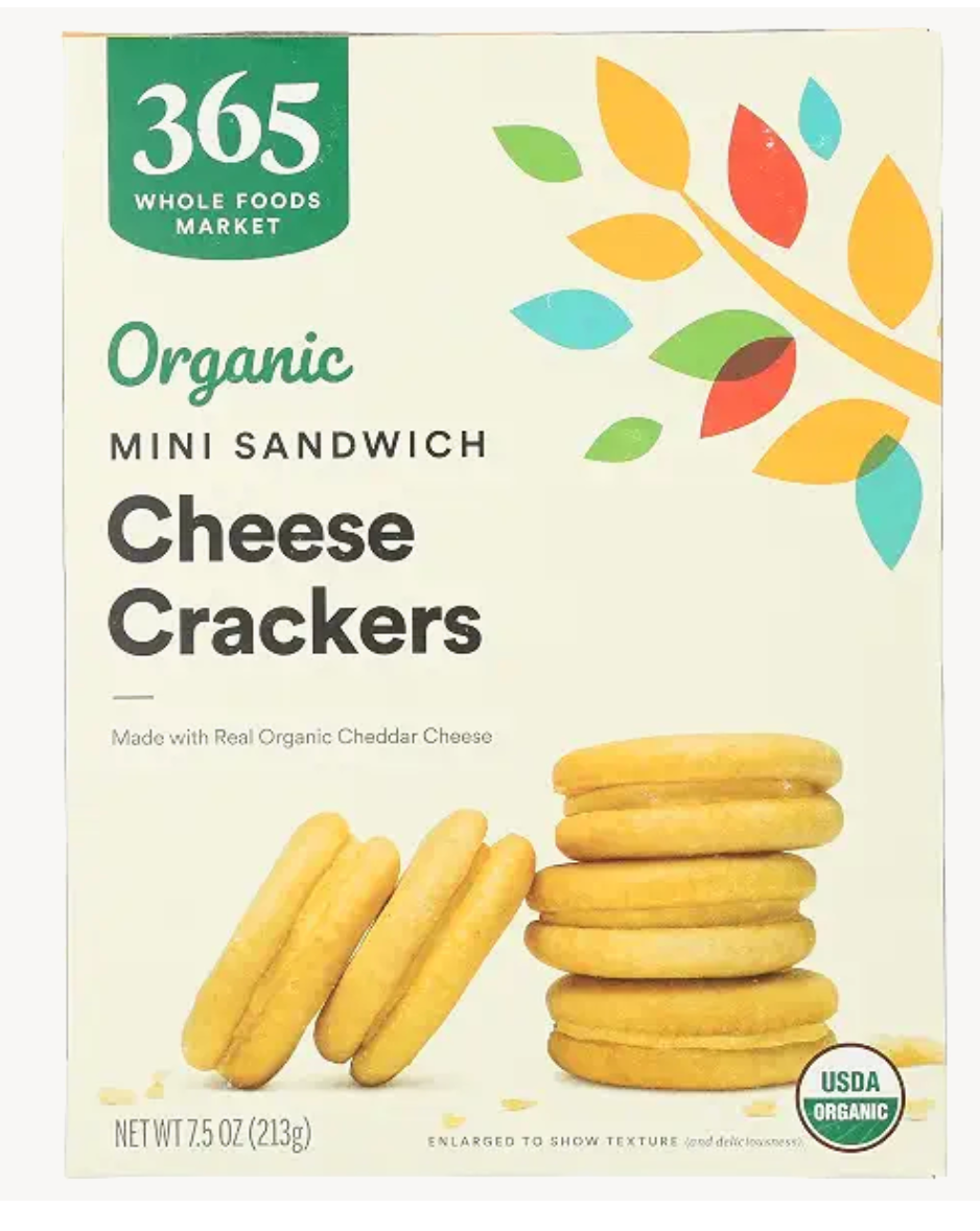 365 by Whole Foods Market Organic Mini Cheese Sandwich Crackers, 7.5 Ounce