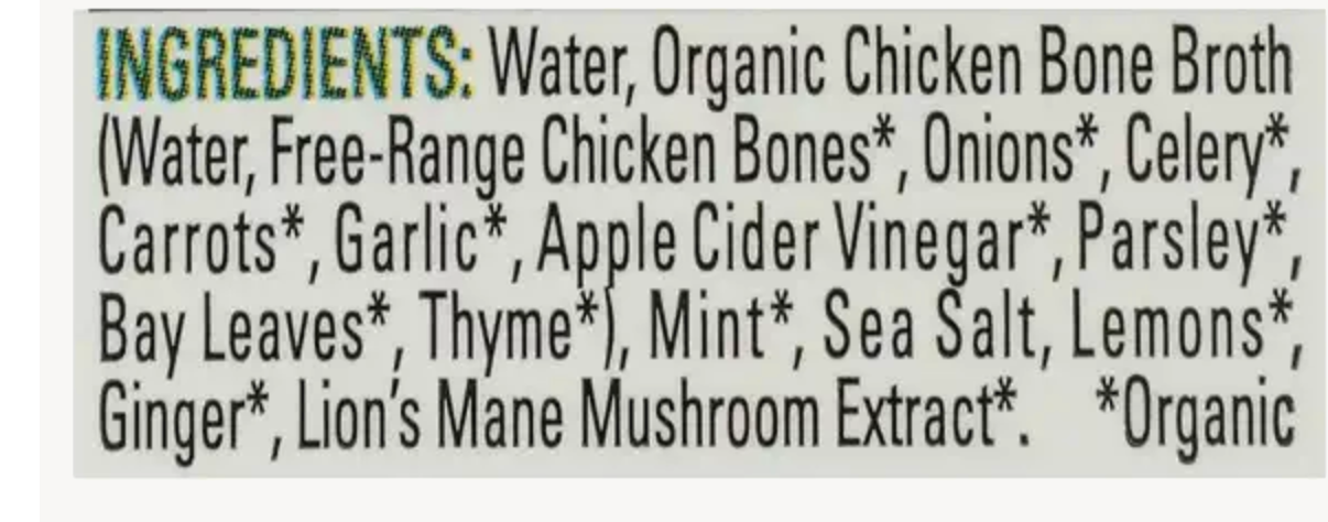 Bonafide Provisions Organic Lions Mane Chicken Bone Broth, 16.9 OZ