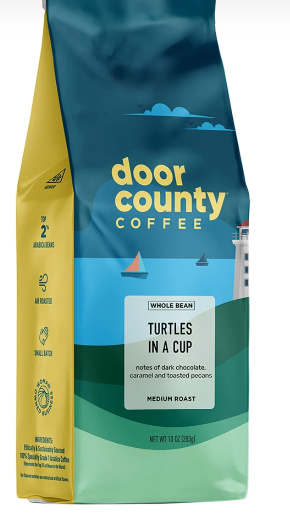 Turtles In a Cup Coffee 10 oz. Bag Wholebean - expires Nov 2027