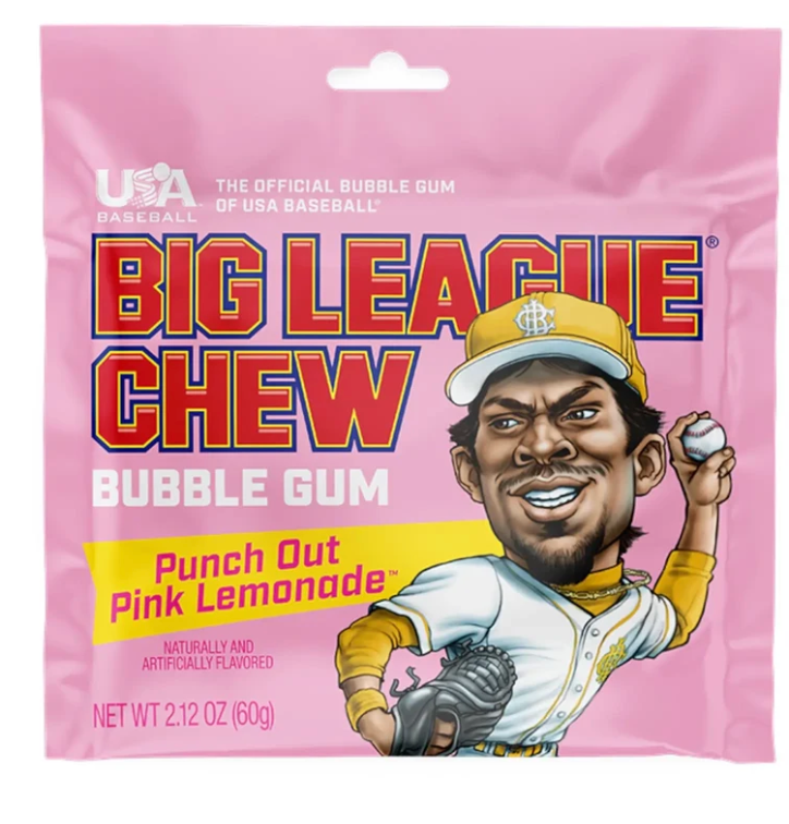 Big League Chew® Punchout Pink Lemonade - expires May 01 2028