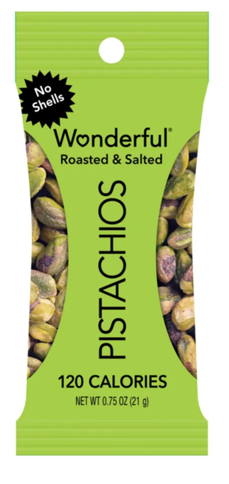 Wonderful No Shells Roasted & Salted Pistachios 0.75 oz - expired Sep 13 2026