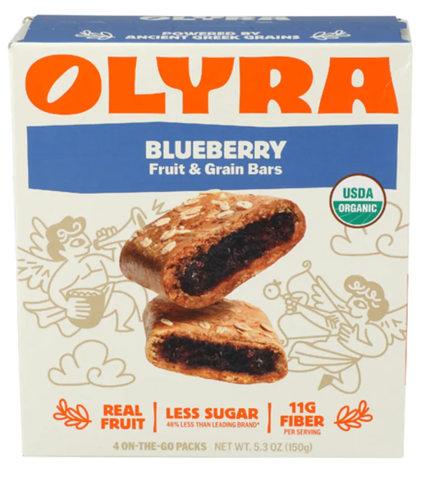 Olyra Foods Inc Organic Blueberry Filled Breakfast Biscuits 4 Pack - expires 02/15/2027