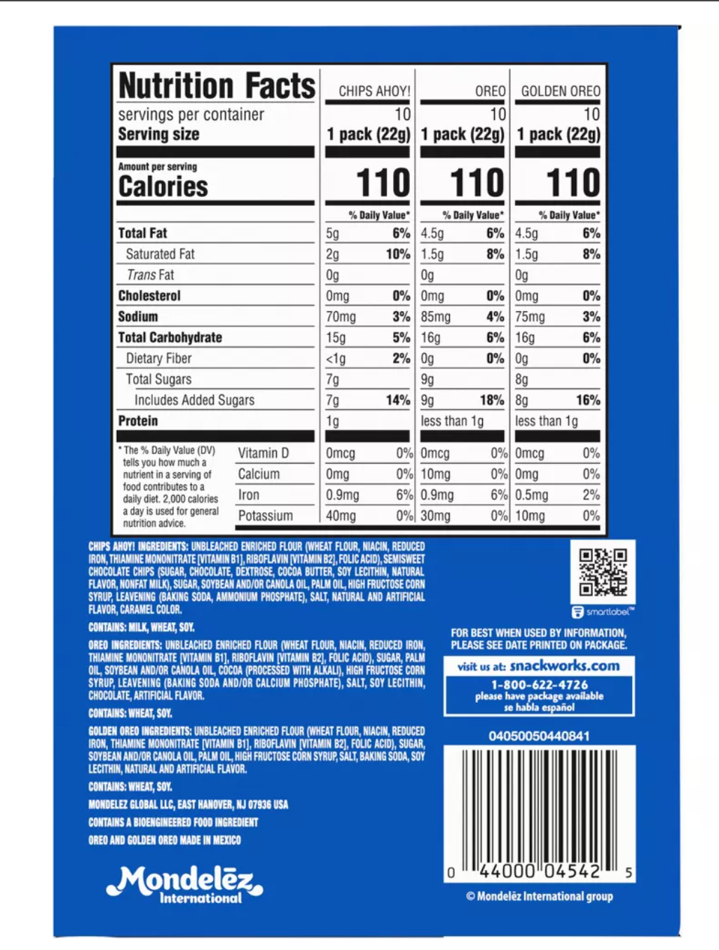 NABISCO Sweet Treats Cookie Variety Pack - 23.3oz/30ct - expires October 06 2026