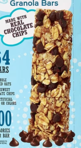 Kirkland Signature Soft and Chewy Granola Bars Chocolate Chip 0.85 Ounce