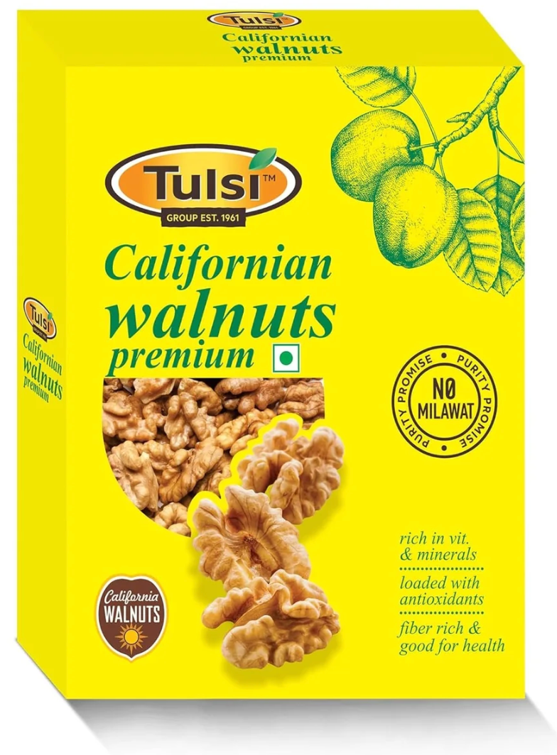 Tulsi California Walnut Kernels Premium - 200 gms - expired 03.25.2026