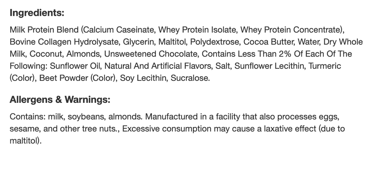 Barebells Coco Caramel Almond Nutrition Protein Bars - 20g Protein - 7.76oz/4pk