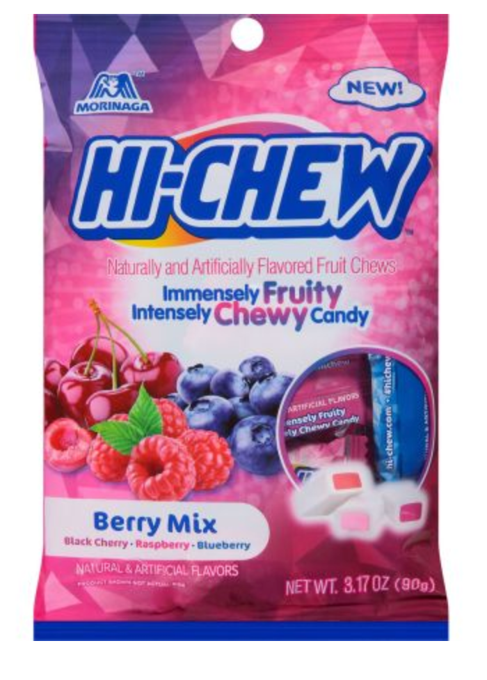 HI-CHEW™ Flavored Fruit Chews, Berry Mix, 55560, 3.17 OZ