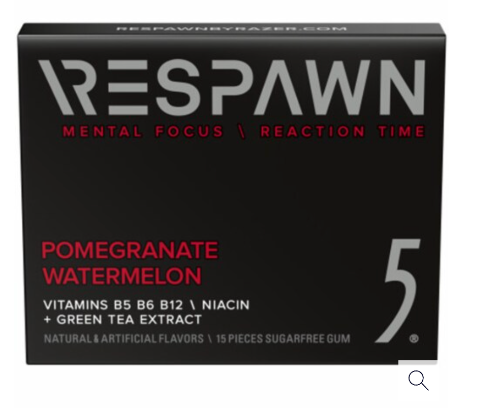 5 Gum Respawn Pomegranate Watermelon Sugarfree Gum