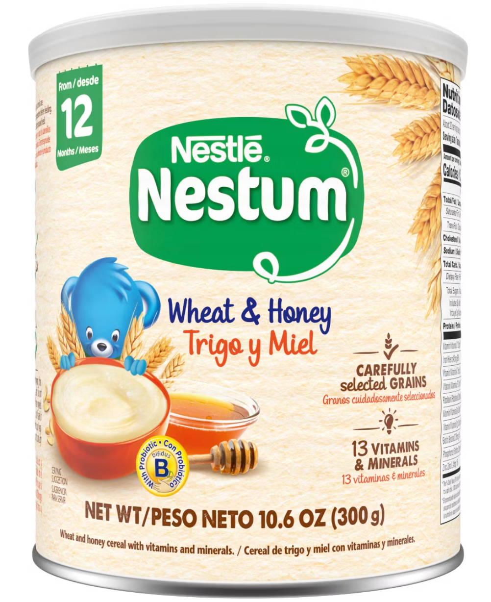 Gerber Nestum Wheat and Honey Toddler and Baby Cereal - 10.58oz - expires July 10 2027
