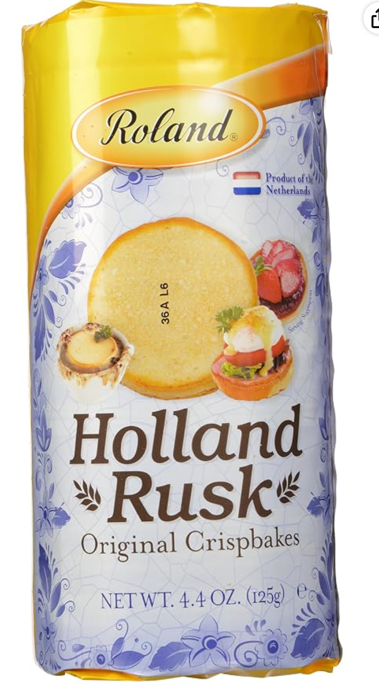 Roland Holland Rusk Crispbakes, 4.4 Ounce (Pack of 1) - expired 08/15/2026