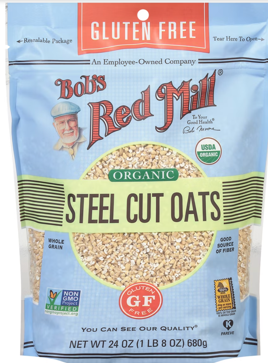Bob's Red Mill Gluten Free Organic Steel Cut Oats - 24oz