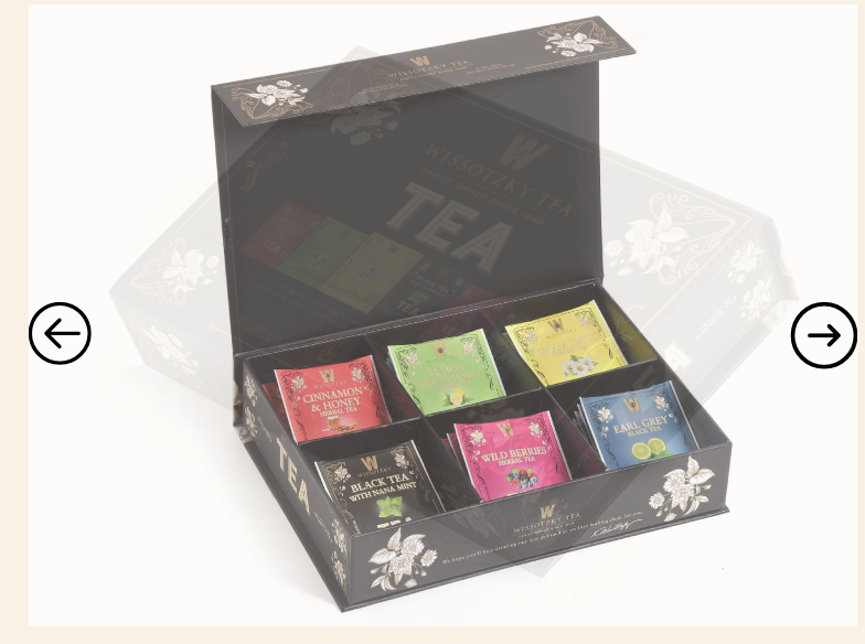 Tea Chest Box (6 Flavors, 42 Tea Bags)