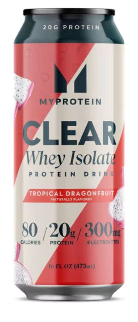 Myprotein Tropical Dragonfruit Clear Whey Isolate Protein Drink 16 fl oz
