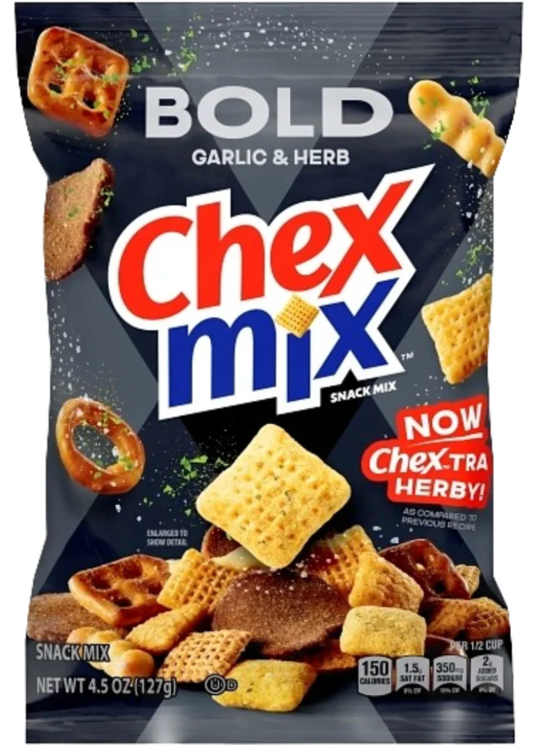 Chex Mix Bold Garlic & Herb - 8oz - expires Apr 15 2027