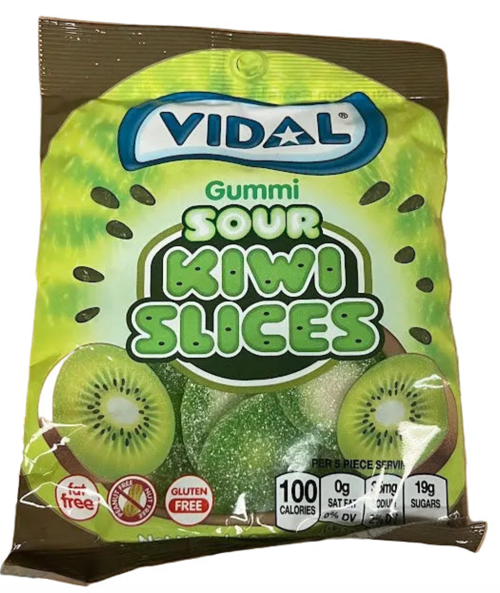 Gummy Sour Kiwi Slices