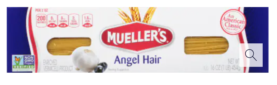 Mueller's Angel Hair Pasta - expires March 13 2028