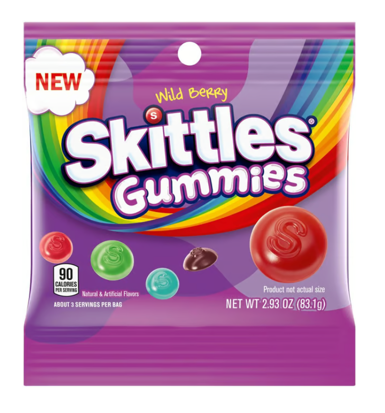 Skittles Wild Berries Gummy Candies (2.93 oz)