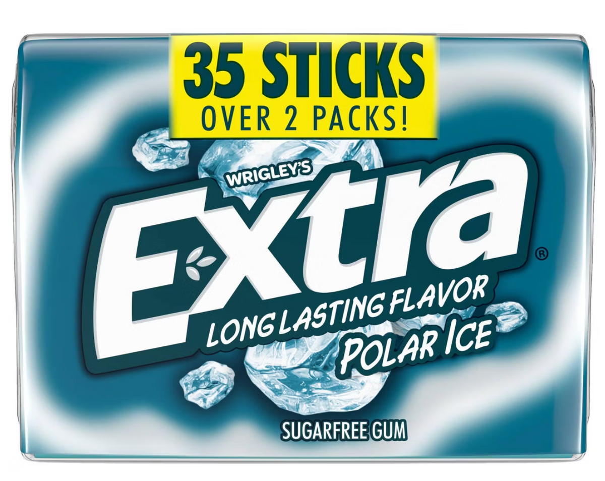 Extra Sugar-Free Polar Ice Mint Chewing Gum - 35ct