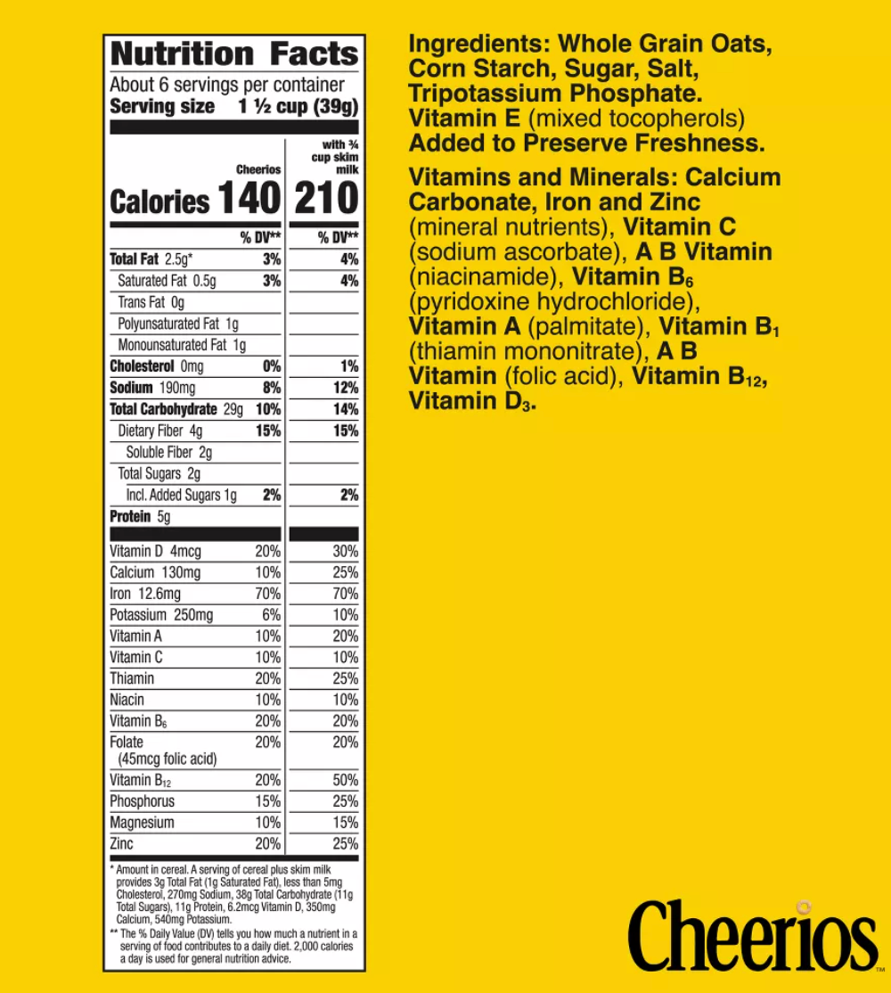 Cheerios Breakfast Cereal - 8.9oz - General Mills - Apr 13 2026