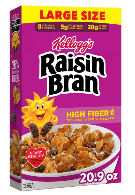 Raisin Bran Original High Fiber Breakfast Cereal (20.9 oz) - expired May 31 2026
