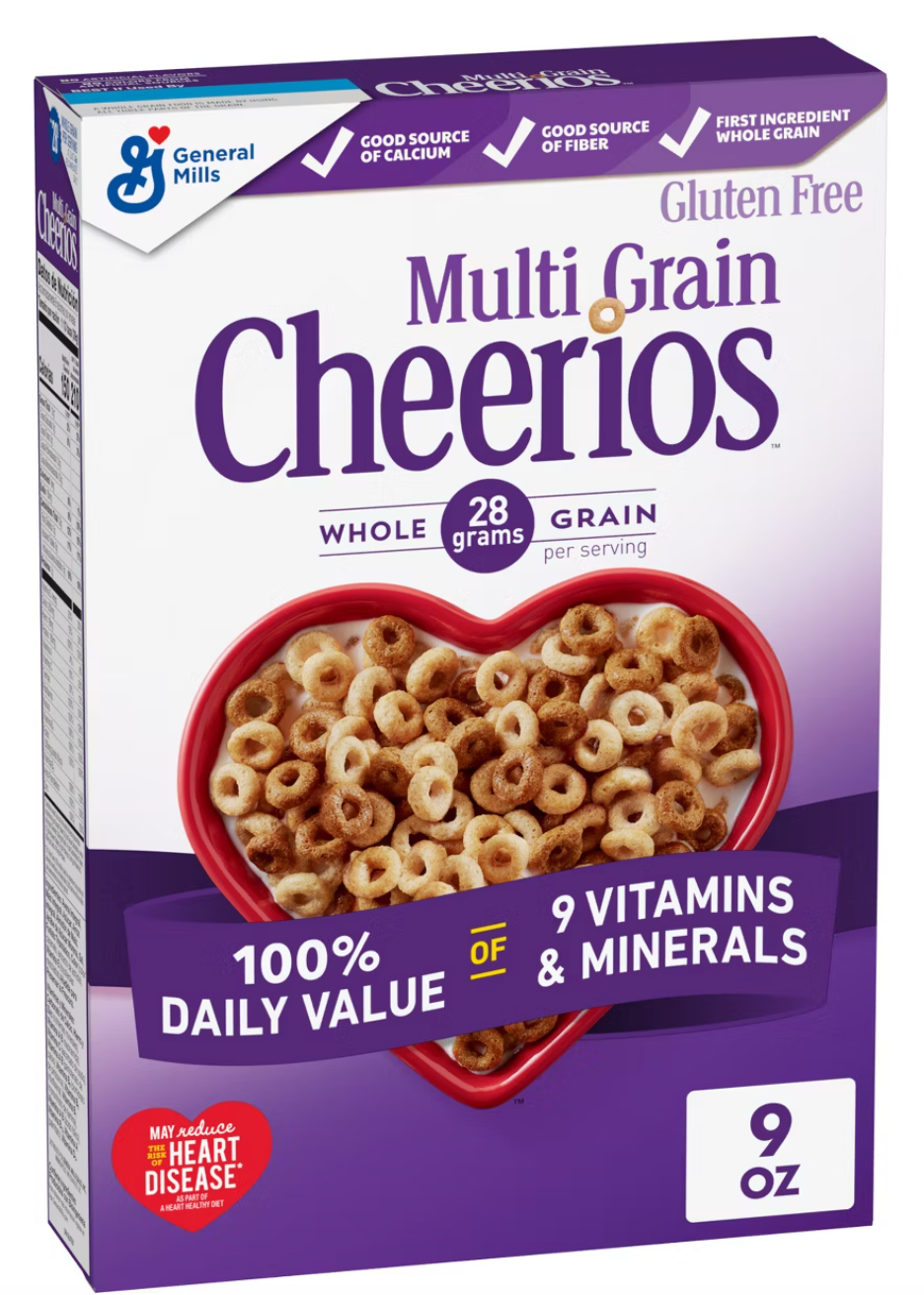 Multi-Grain Cheerios Breakfast Cereal - 9oz - General Mills: Gluten-Free, Good Source of Fiber - expired May 21 2026