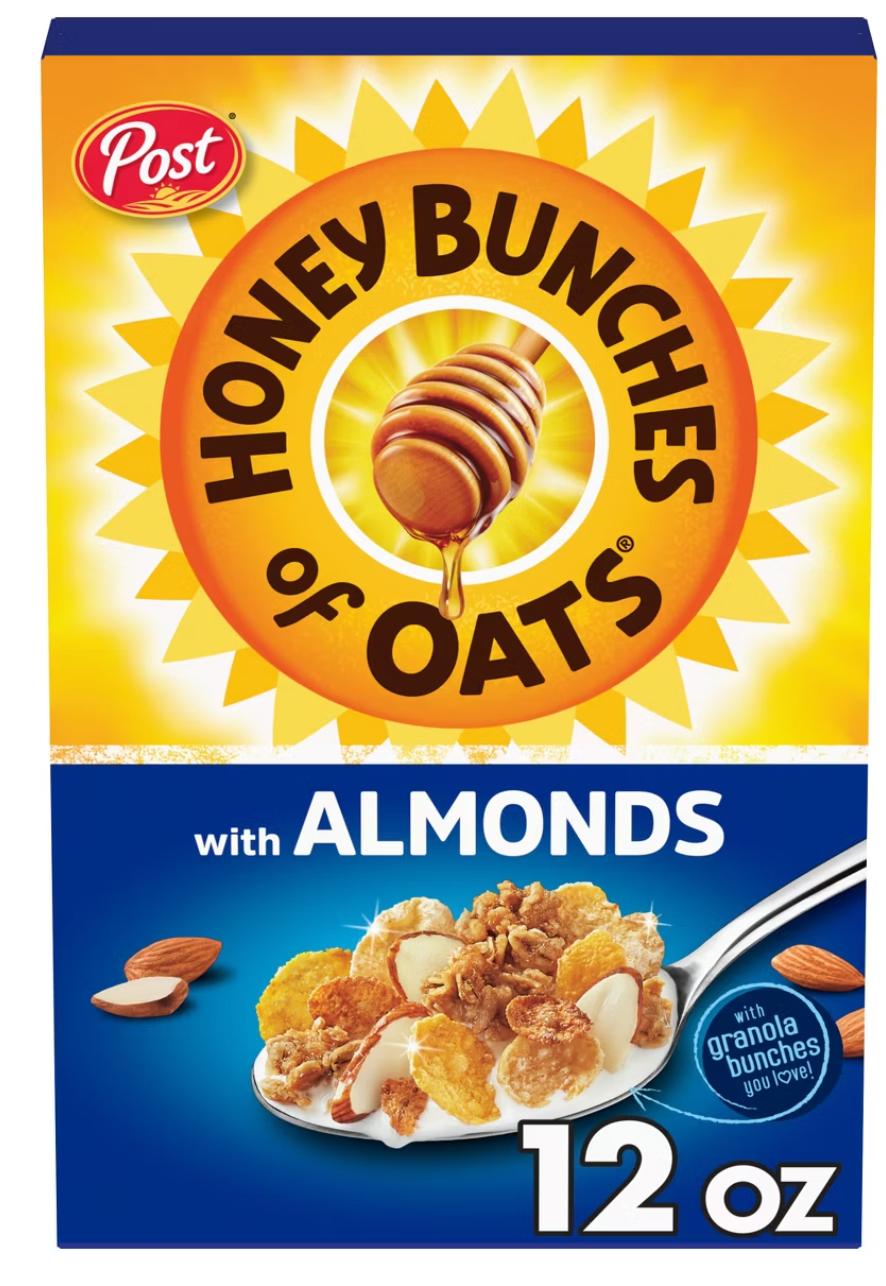 Post Honey Bunches of Oats with Almonds Breakfast Cereal - 12oz - expired May 17 2026
