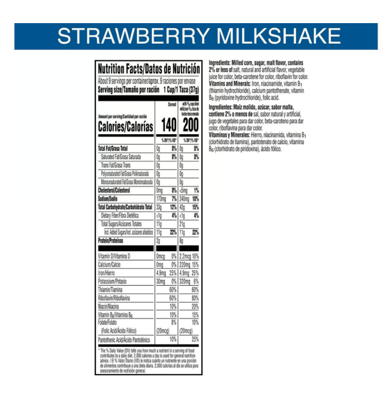 Frosted Flakes Strawberry Milkshake Breakfast Cereal (11.6 oz) - expired Apr 10 2026