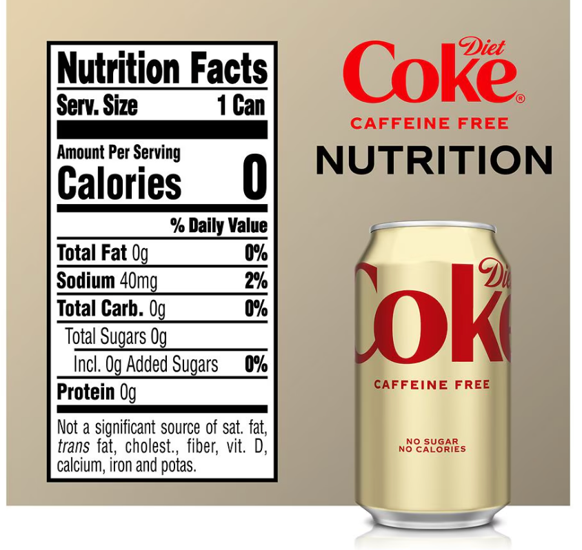Diet Coke Caffeine Free Soda, Fridge Pack 12 pack, 12.0 oz, 12 pack