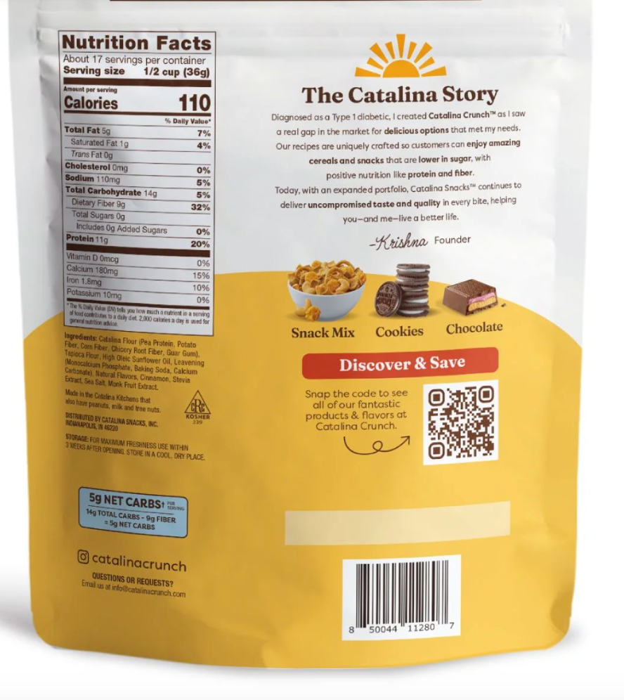 Catalina Crunch Cinnamon Toast Cereal, 22 oz. - Expires 04/28/2026