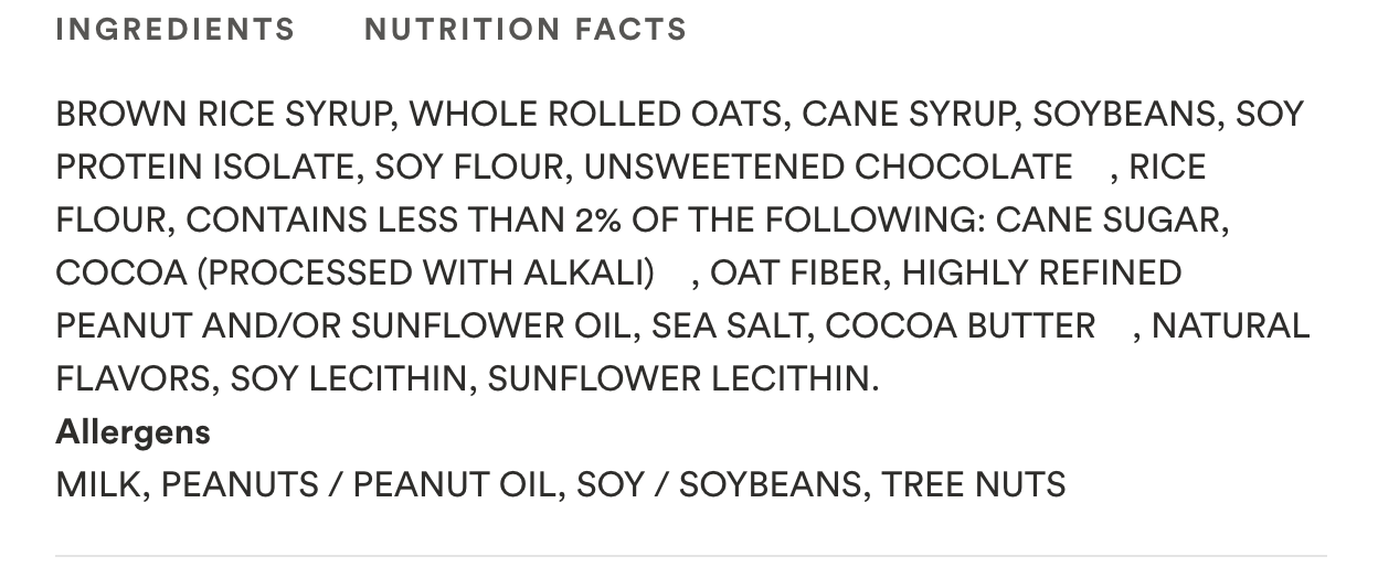 365 by Whole Foods Market Chocolate Brownie Energy Bar, 2.4 OZ
