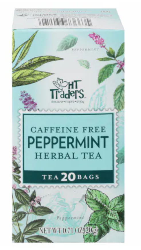 HT Traders™ Caffeine Free Peppermint Herbal Tea Bags - 20 bags