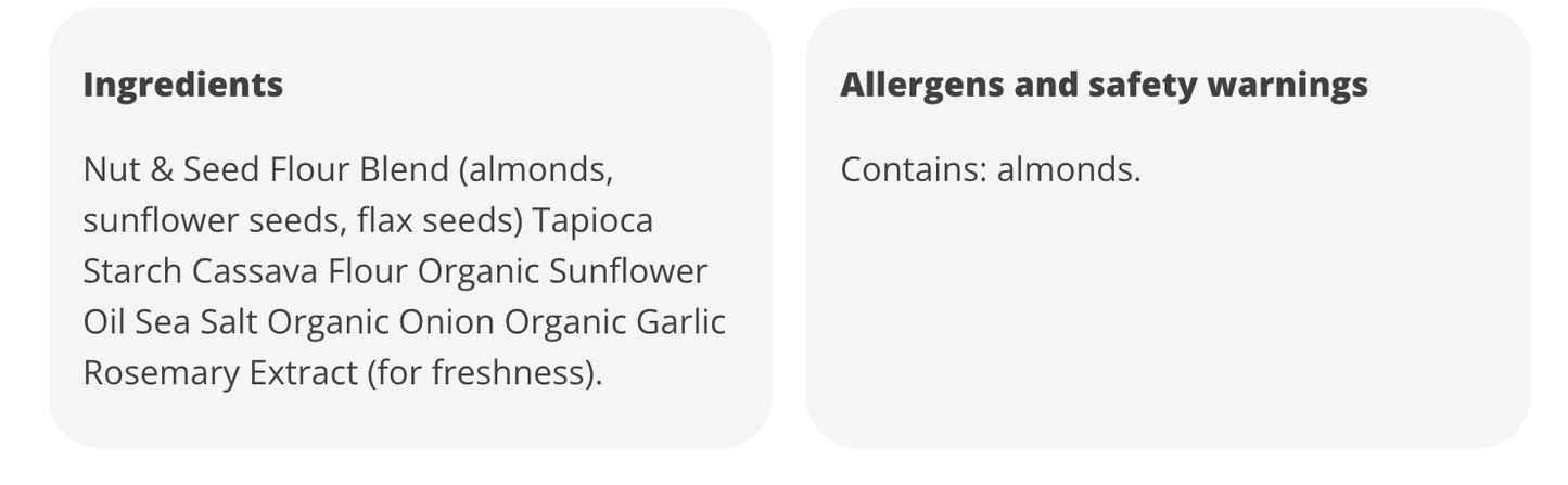 Simple Mills Almond Flour Fine Ground & Sea Salt Crackers - Expired Oct 18 2025
