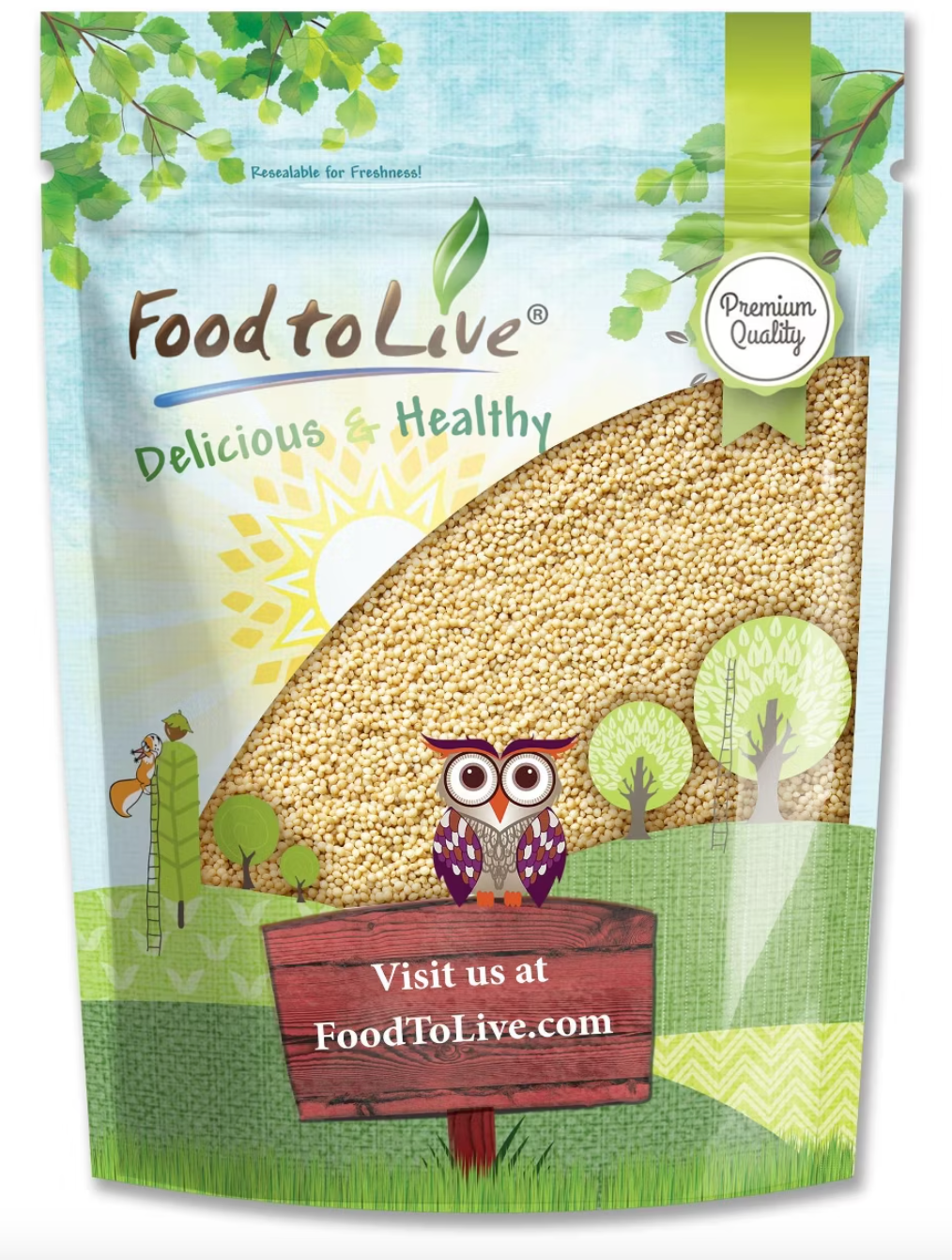 Amaranth Grain – 100% Whole Seeds, Vegan, Kosher, Bulk. Sweet, Nutty Flavor. Rich in Protein, Calcium.