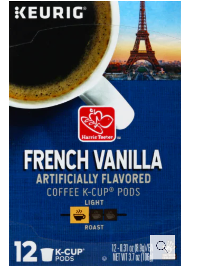 Harris Teeter French Vanilla Light Roast Coffee Pods