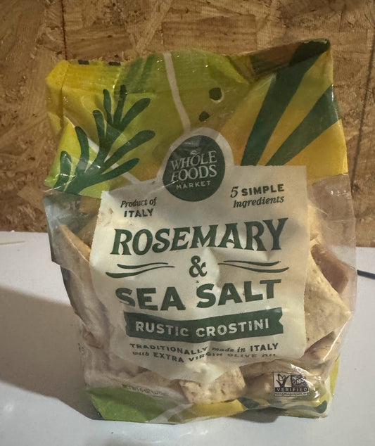 Whole Foods Market Rosemary & Sea Salt Rustic Crostini Crackers