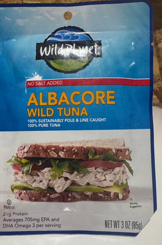 Wild Planet Albacore Wild Tuna No Salt Added