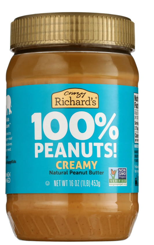 Crazy Richard's 100% Peanuts Creamy Natural Peanut Butter