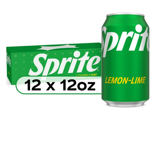 Sprite Lemon Lime Soda Pop, 12 fl oz, 12 Pack Cans