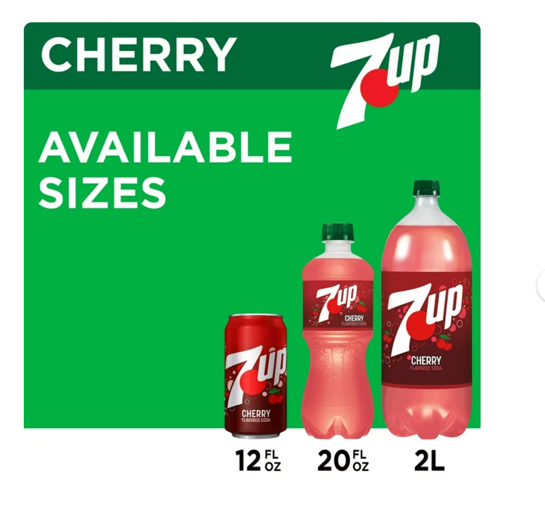 7UP Caffeine Free Cherry Soda Pop, 12 fl oz, 12 Pack Cans