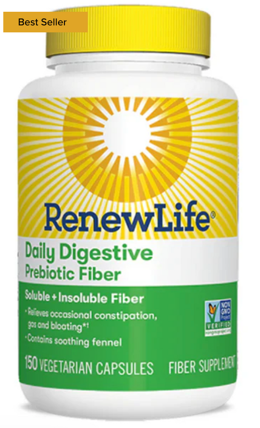 Daily Digestive Prebiotic Fiber - 150 vegetarian capsules