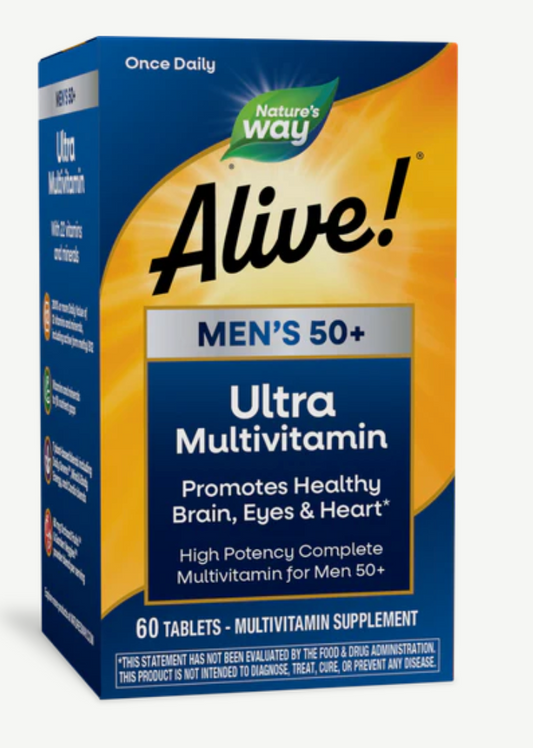 Alive!® Men's 50+ Ultra Multivitamin - 60 tablets