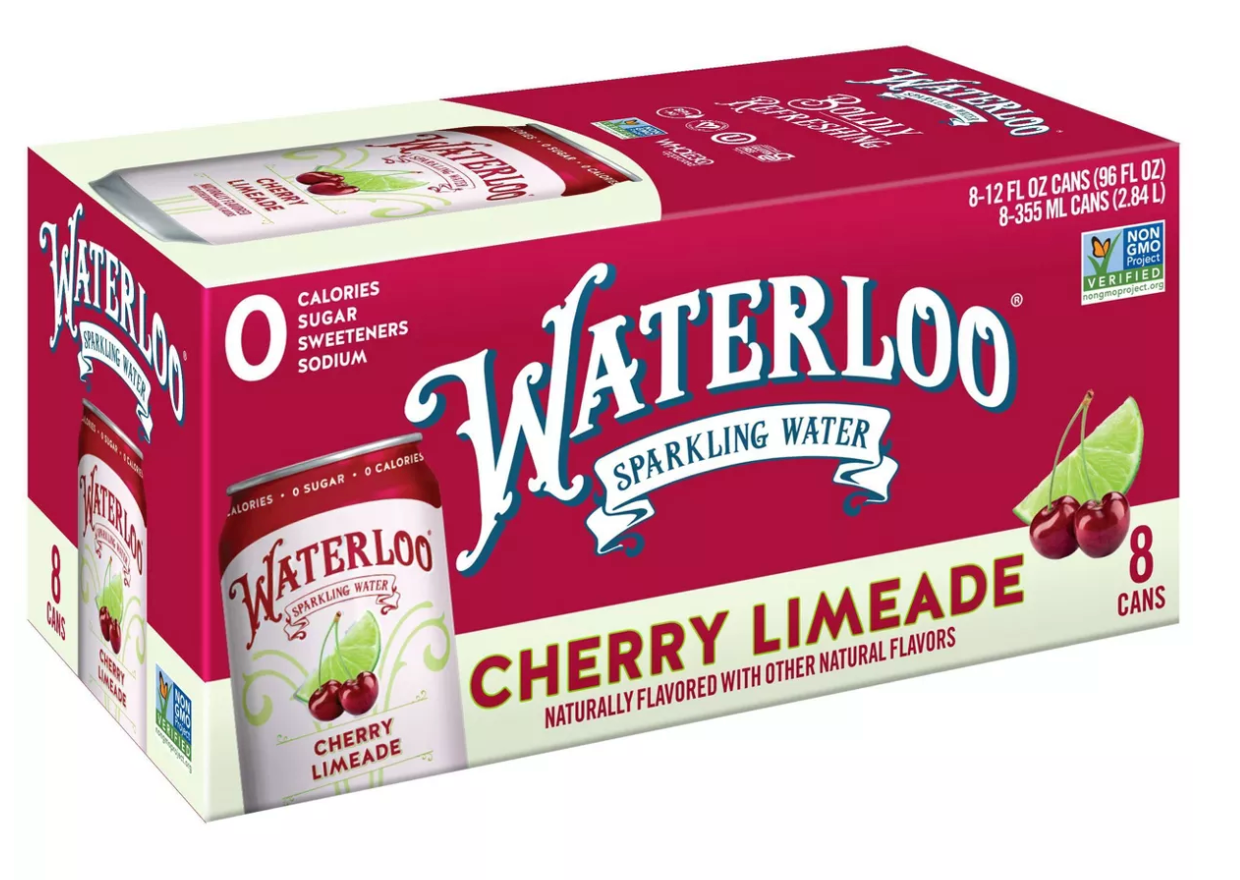 Waterloo Cherry Limeade Sparkling Water - 8pk/12 fl oz Cans