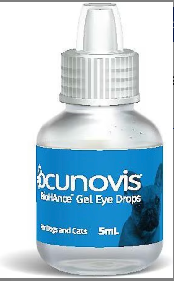 Ocunovis Dog & Cat Gel Eye Drops, 5 mL bottle