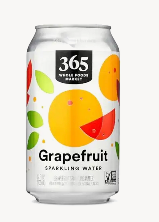 365 by Whole Foods Market, Sparkling Water, Grapefruit, 12 Fl Oz