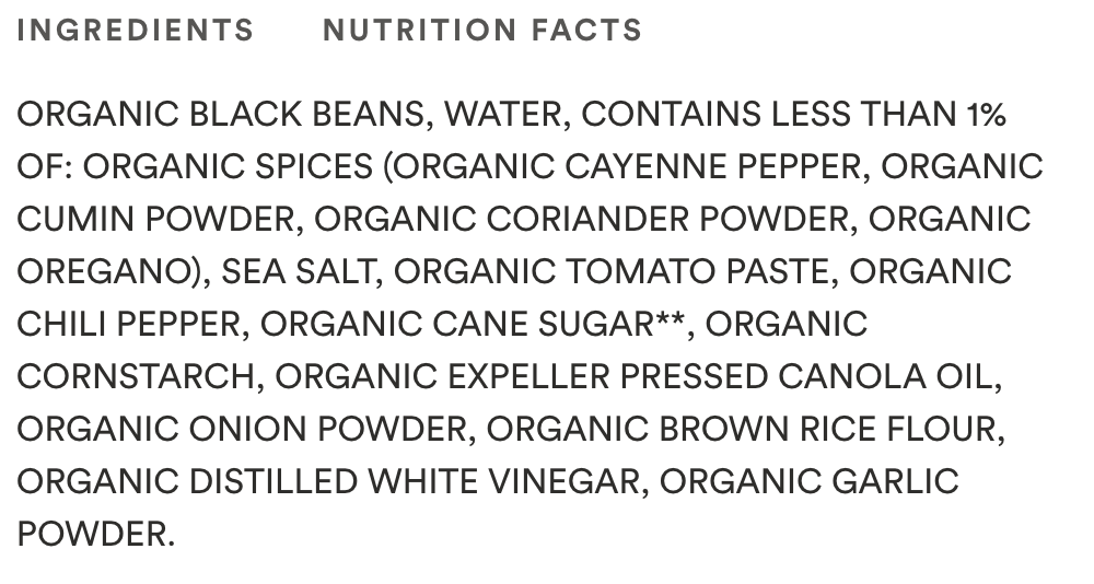 365 by Whole Foods Market, Organic Spicy Black Beans, 15 Ounce